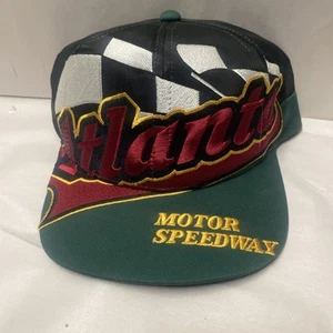 Vintage Atlanta Motor Speedway Rainbow Snapback Hat Cap Hipster Colorful Look! - Picture 1 of 4