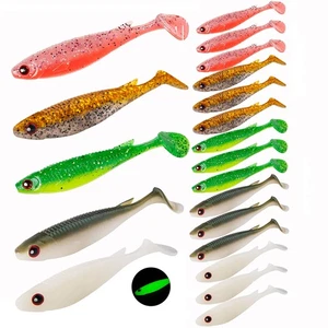 Paddle Tail Shad Swimbaits con Occhi 3D, Softbait Paddletails per Esca Morbida F... - Foto 1 di 6