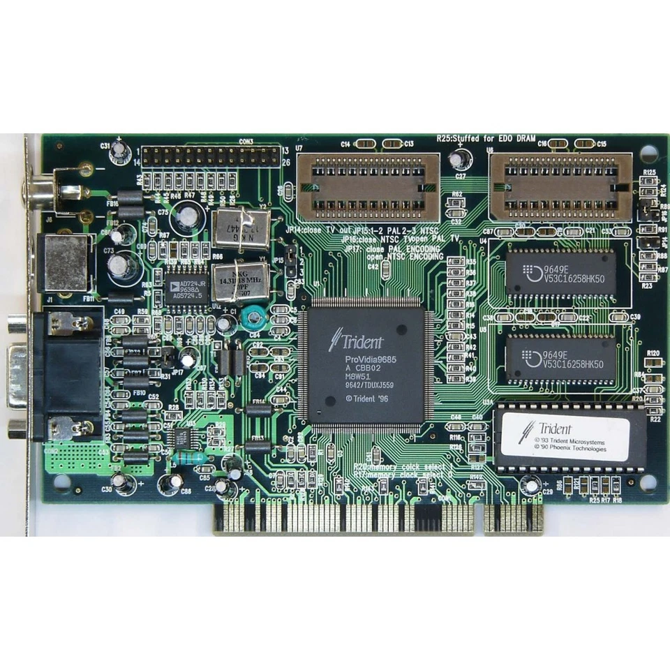 Trident Providia 9685 Video Memory 2MB for Trident Providia 9685 video card. - Image 1 of 1