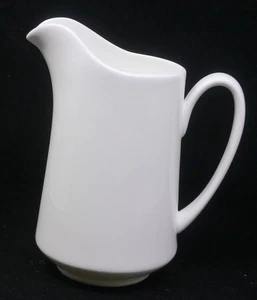 FITZ & FLOYD NEVAEH WHITE PITCHER, EVERYDAY BONE CHINA, 7.5 INCHES - Picture 1 of 4