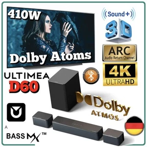 ULTIMEA D60 Soundbar Dolby Atmos 5.1 3D Surround BassMX Bass eARC HDM Subwoofer  - Bild 1 von 23