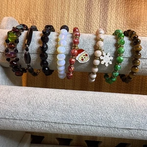 Menge 8 Damen Stretchy Armband Multitouch Perlen Klassisch - Bild 1 von 4