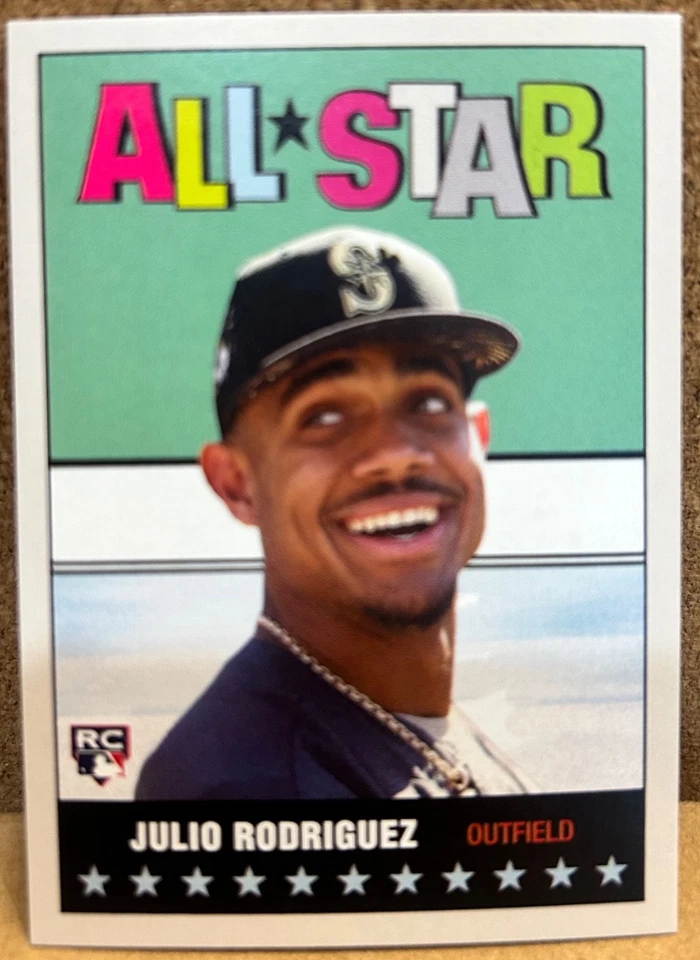 2022 Topps Throwback Thursday Julio Rodriguez Rookie HOCKEY ALL-STAR SP #92 RC - Image 1 of 1