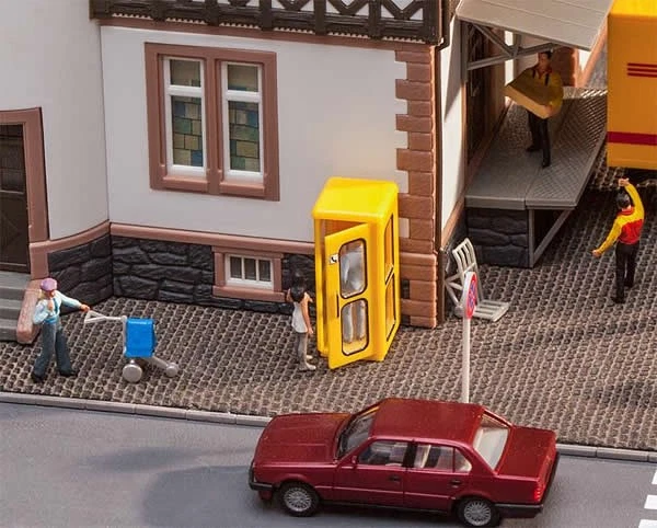 Faller 180955 HO Scale German Post Office Telephone Booth -- Assembled - Image 1 of 1