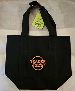 Nuevo Bolso de Mano Edición Limitada Trader Joe's Mini Halloween Lona: Negro Puro  - Imagen 1 de 2