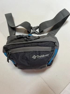 Outdoor Products Fanny Pack Waist Bag Black/gray Adjustable Belt Pockets Zipper - Image 1 of 4