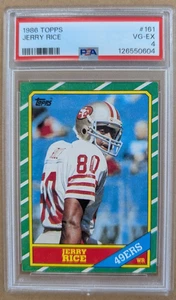 Jerry Rice RC 1986 Topps #161 - PSA 4 en muy buen estado-excelente - Imagen 1 de 2