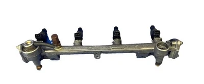 Riel inyector de combustible 97-00 Mercedes C230 SLK230 2,3 L con inyectores 1110781045 Foto 1 de 4