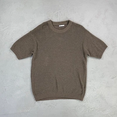 Zara Short Sleeve Knit Crewneck Sweater T-Shirt Men's Large - Image 1 of 4