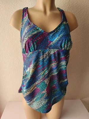 Camiseta de baño Tankini Ava Viv talla 14W Foto 1 de 4