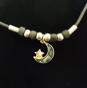 Moon Charm Necklace Lanyard Clasp 18 in - Picture 1 of 4