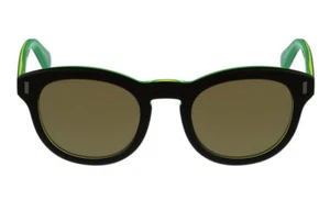 Marc Jacobs Retro Round Sunglasses Black Green $120 Acetate Frame Women's NIP - Picture 1 of 7