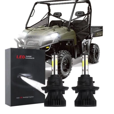 For Polaris Ranger XP 900 13-17 XP 800 2011-2012 - 2PC 6000K LED Headlight Bulbs - Image 1 of 4