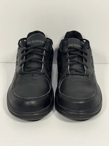 Scarpe da passeggio New Balance 674 taglia 9 MW674BK da uomo nere scarpe da ginnastica - Foto 1 di 6