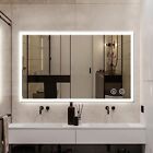 Touch Badspiegel mit LED Beleuchtung Wandspiegel Badezimmerspiegel 100 x 60cm DE