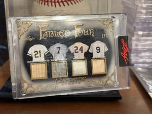 CLEMENTE MANTLE MAYS WILLIAMS 2024 Leaf Ultimate Sports "Fabled Four" #1 of 1 🔥 - Picture 1 of 8