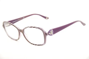 New Authentic Versace Mod 3160 958 Purple/Black 53mm Frames Eyeglasses RX Italy - Picture 1 of 7