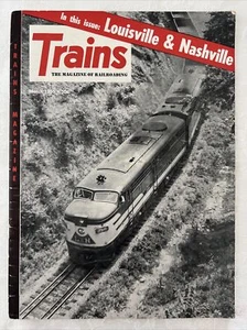 Trains Magazine of Railroading March 1955 Vtg Louisville Nashville Rail Travel - Picture 1 of 3
