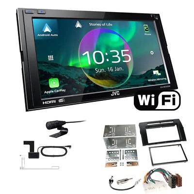 JVC Autoradio WiFi Apple CarPlay Android Auto für Toyota Corolla Verso schwarz - Bild 1 von 4