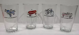 Viktor Schreckengost Souvenier Glass Set Of 4 Cleveland Museum of Art - Picture 1 of 12