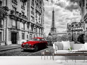 Paris Decor Wall Mural Photo Wallpaper Eiffel Tower City Street Paper Poster Art - Imagen 1 de 10