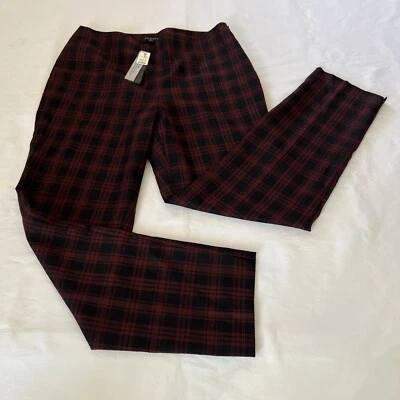 Pantalones para mujer Talbots Heritage ajustados de mezcla de lana forrados a cuadros talla 8 nuevos con etiquetas 119,00 Foto 1 de 4