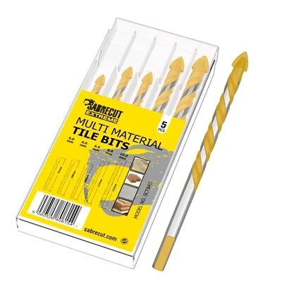 SabreCut Multi-Material Tile Drill Bits Set for Ceramic Porcelain Granite Marble - Image 1 of 4