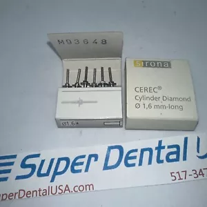 Sirona Cerec InLab Zylinder Diamant 1,6 insgesamt sechs Bohrungen Zahnfräsen - Bild 1 von 2