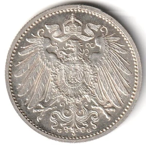 Marco Imperio Alemán 1915-G Primera Guerra Mundial Plata Buena Opción AU/BU Envío Gratis - Imagen 1 de 2