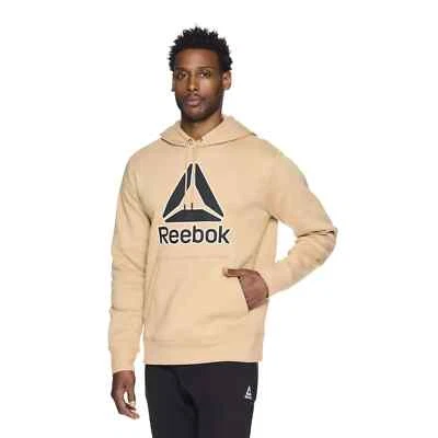 Reebok Men's Big Delta Logo Fleece Hoodie Sweatshirt, Size Small, Lightweight - Image 1 of 4