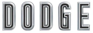1967 Charger Coronet DODGE Hood Emblem Mopar Licensed 5 Piece Set - Picture 1 of 1