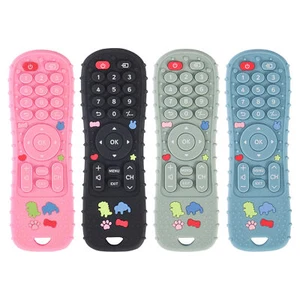 1pc Baby Teether Toy TV Remote Control Shape Silicone Toddler Teething Chew Toy - Picture 1 of 16