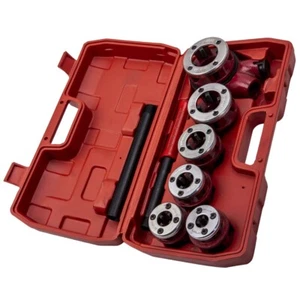 Ratchet Pipe Threading Threader Die Bar Head Handle Tools Kit 1/4'' 3/4'' Manual - Bild 1 von 11