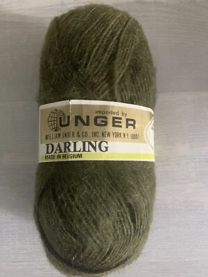 BaaWoolly Yarns : VINTAGE UNGER DARLING. Olive Green. Made In Belgium. 1 x 40g. Foto 1 de 4