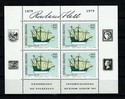 ARGENTINA Scott B80-3 Hojas de 4 COMO NUEVAS NH EN MUY BUEN ESTADO/XF - Se envía con velas/penny negro Foto 1 de 4