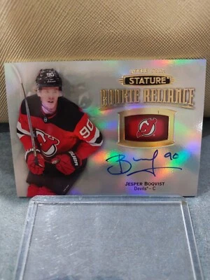 Jesper Boqvist Auto Signed Rookie NJ Devils 2019-2020 Stature Rookie Reliance - Image 1 of 2