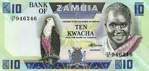 África Zambia: 10 Kwacha, 1980-88 - Imagen 1 de 2