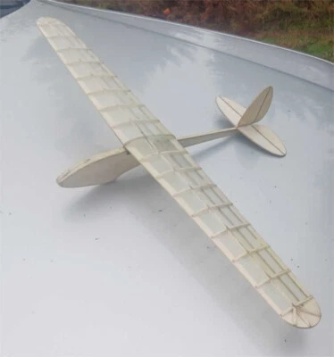 Sparrow Glider, build for free flight or RC. 26" wingspan, kit and covering. - Image 1 of 4