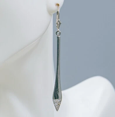 PENDIENTES DIAMANTES ORO 14K ARAÑA NUEVOS Foto 1 de 4