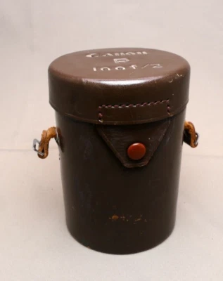 Estuche de transporte de cuero original Canon R 100 f/2 Foto 1 de 4