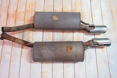 2000-2003 XJR x308 Jaguar выхлопной глушитель трубы наконечник хром комплект 2 OEM б/у - Изображение 1 из 4