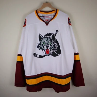 Camiseta deportiva de hockey vintage de los Chicago Wolves AHL CCM talla 2XL 29,5x33 Foto 1 de 4
