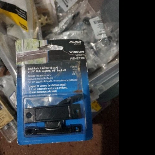 trava de faixa de janela acabamento preto fundido prime line f-2532 - Imagem 1 de 1