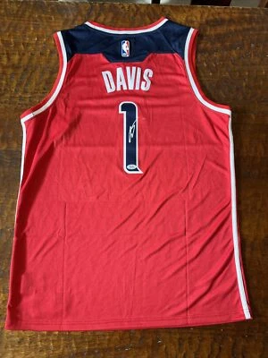 Johnny Davis Signed Washington Wizards Jersey Psa/Dna Coa Autographed - Image 1 of 4