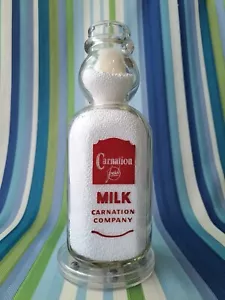 Vintage CARNATION DAIRY QUART MILK BOTTLE - Picture 1 of 14