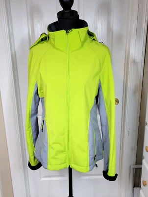 Xersion производительности носить женщин L водостойкий с капюшоном пальто флисовая подкладка новый - Изображение 1 из 4