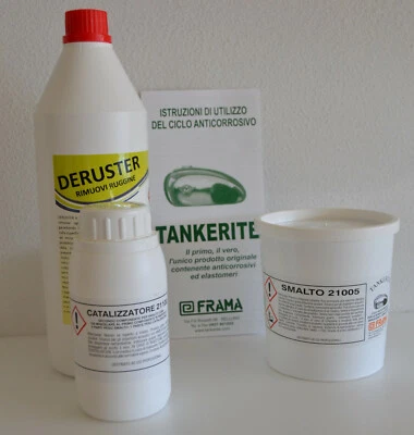 TANKERITE TRATTAMENTO BONIFICA SERBATOIO KIT MEDIO L'UNICA TANKERITE ORIGINALE - Immagine 1 di 2