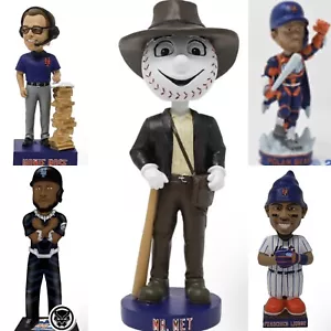 NY METS 5 BOBBLEHEAD SET SGA MR MET FRANCISCO LINDOR PETE ALONSO MARTE HOWIE ROS - Picture 1 of 15
