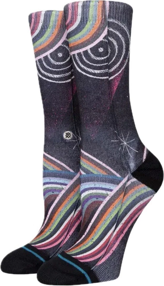 Calcetines informales Stance para mujer negros Crew poliéster cojín control del suelo M 8-10,5 Foto 1 de 1