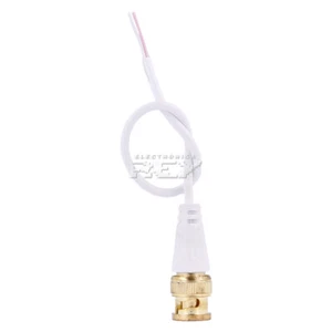 Conector BNC Macho con Cable Electrosoldables Audio Video CCTV Blanco v599 - Imagen 1 de 3